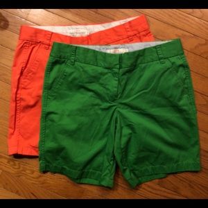 J Crew Bermuda Chino Shorts Sz 12 Set of 2